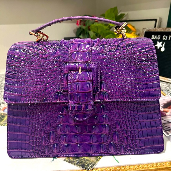 Brahmin Royal Purple Hallie - Picture 7 of 16